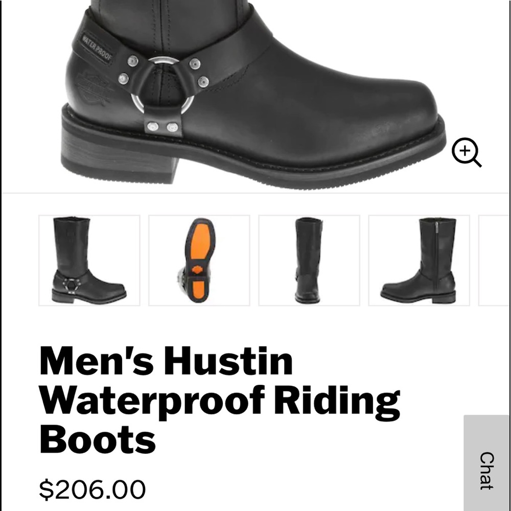 Harley Davidson Moto Boots- Excellent Condition